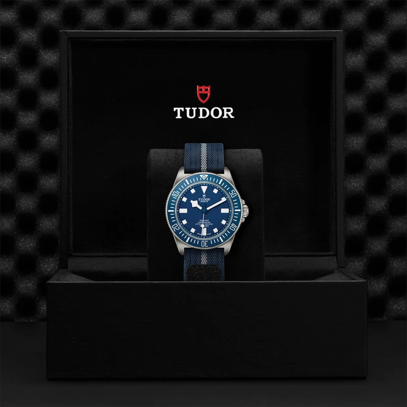 Pelagos FXD Titanium 42mm - Blue on Fabric Strap w/ Extra Rubber Strap