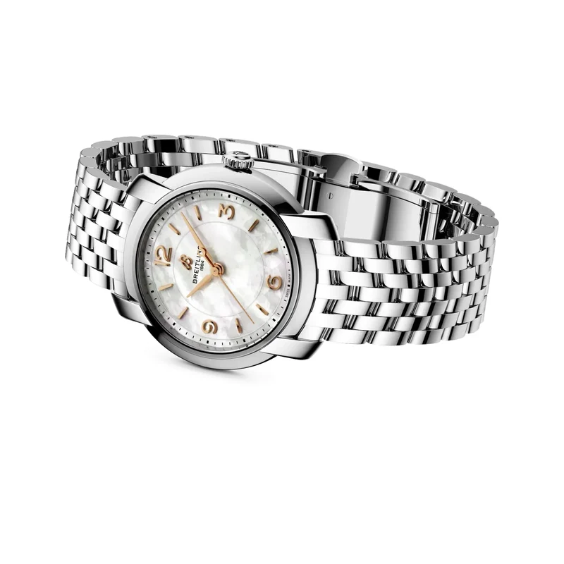 Lady Premier 32mm - White, Mother-of-Pearl on Bracelet