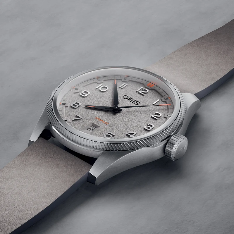 ProPilot Date 41mm - Chalk Grey on Leather Strap