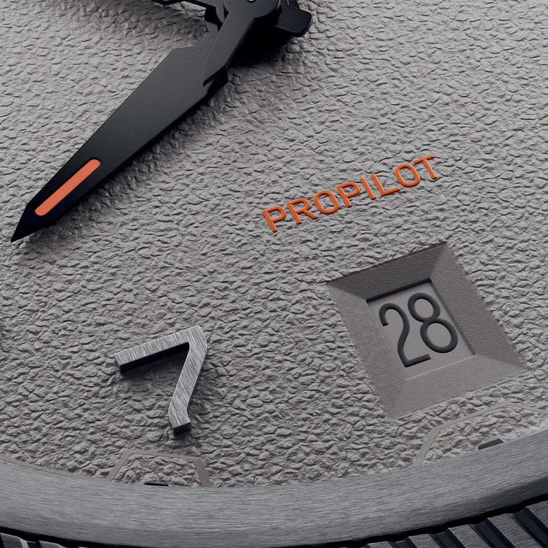 ProPilot Date 41mm - Chalk Grey on Leather Strap