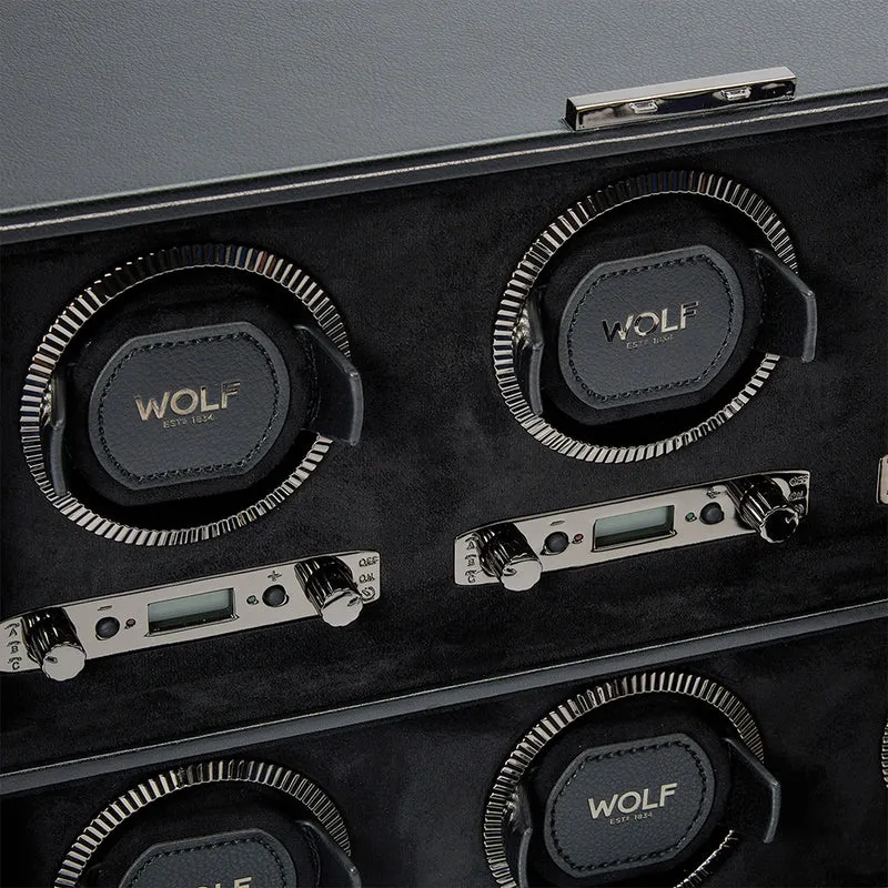 British Racing 6 Piece Watch Winder - Black