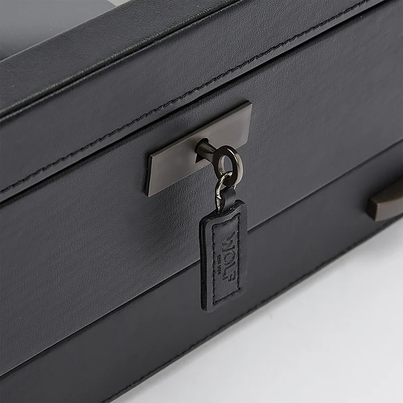 Axis 10 Piece Watch Box with Drawer - Powder Coat
