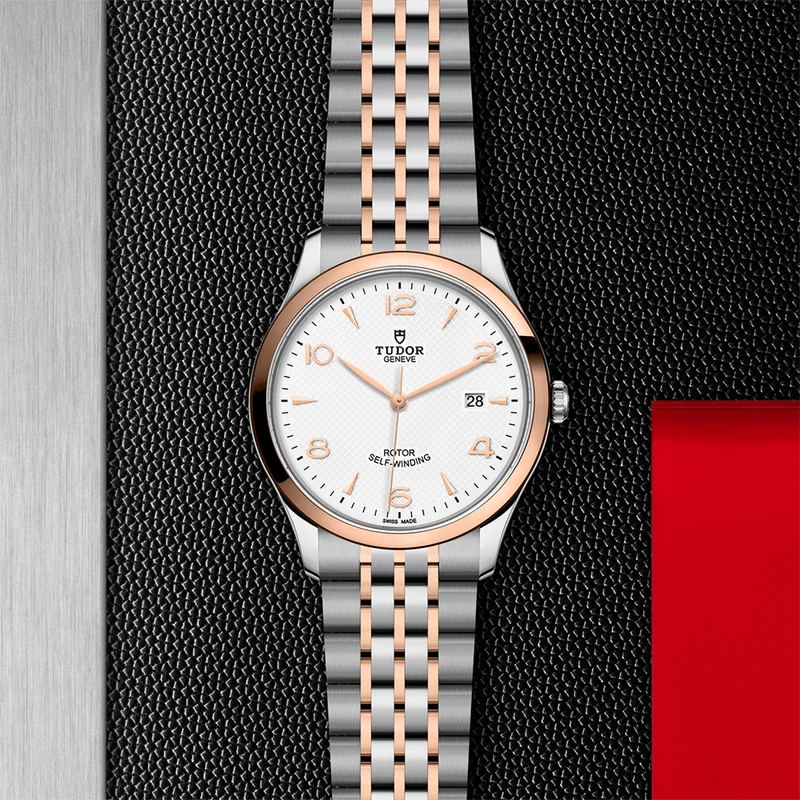 1926 Rose Gold Two-Tone 41mm - White on Bracelet