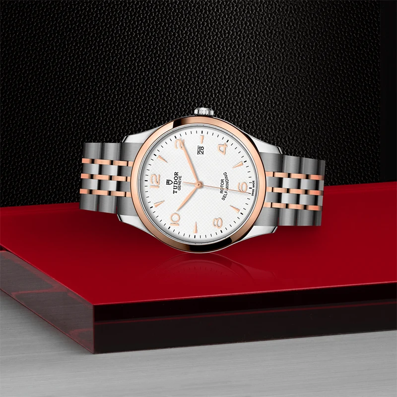 1926 Rose Gold Two-Tone 41mm - White on Bracelet