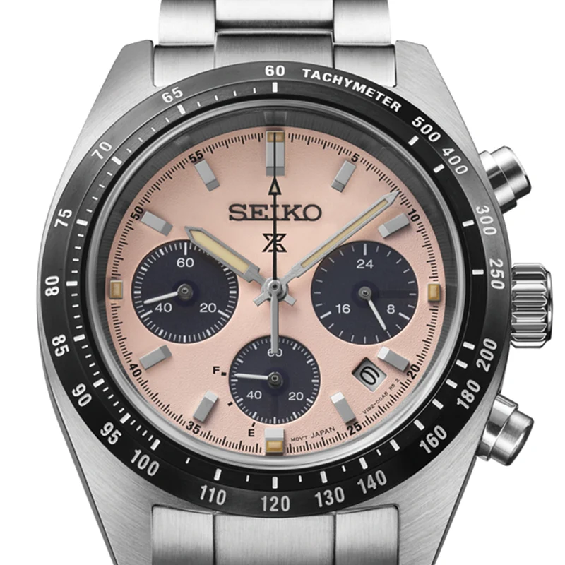 SSC963 Prospex Speedtimer 39mm - Pink on Bracelet