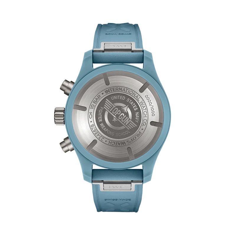 Pilot’s Watch Chronograph TOP GUN Miramar Ceramic Case 41mm - Blue on Rubber Strap