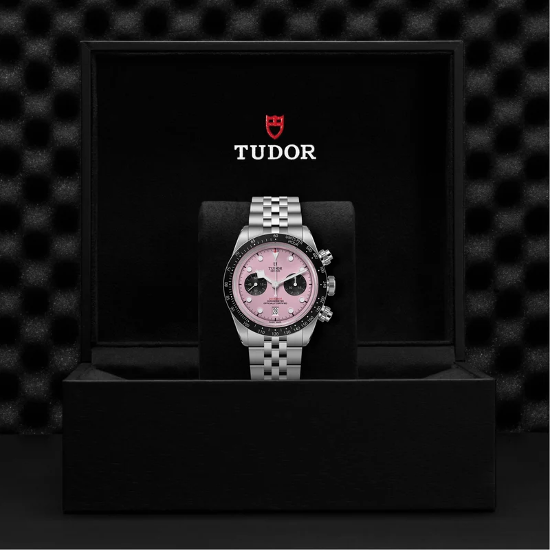 Black Bay Chrono 41mm - Pink on Bracelet
