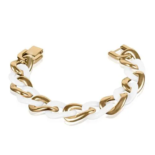 Damen Luxus Keramik & Edelstahl Schmuck Armband