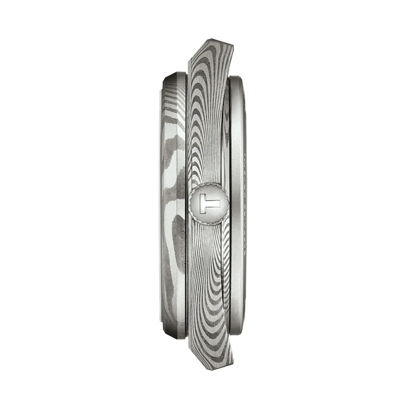 PRX Damascus Powermatic 80 38mm - Grey on Leather Strap