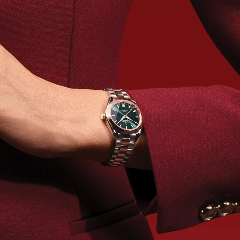 Seamaster Aqua Terra 150M Two-Tone Sedna™ Gold 30mm - Green on Bracelet