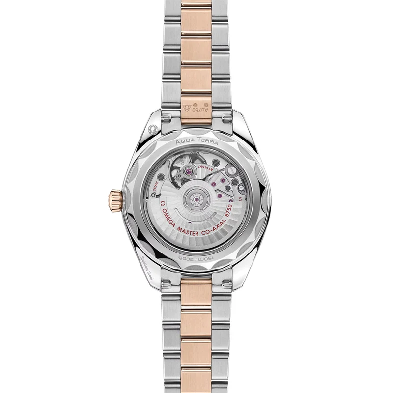 Seamaster Aqua Terra 150M Two-Tone Sedna™ Gold 30mm - Green on Bracelet