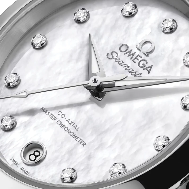 Seamaster Aqua Terra 150M 30mm - White Mother-of-Pearl w/ Diamonds on Bracelet