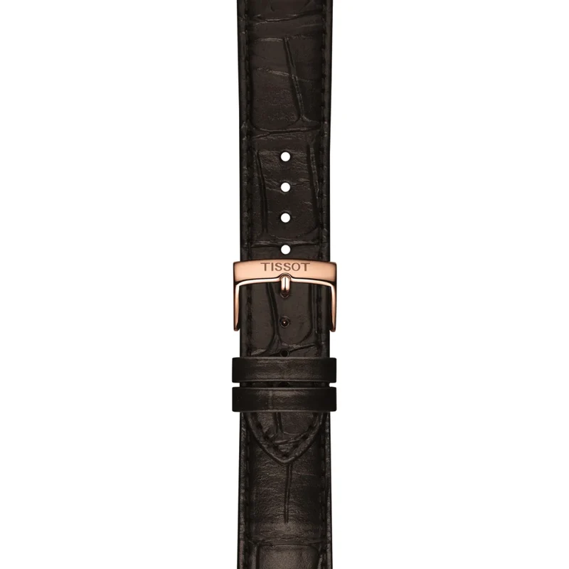 Classic Dream Rose Gold PVD 40mm - Silver on Leather Strap