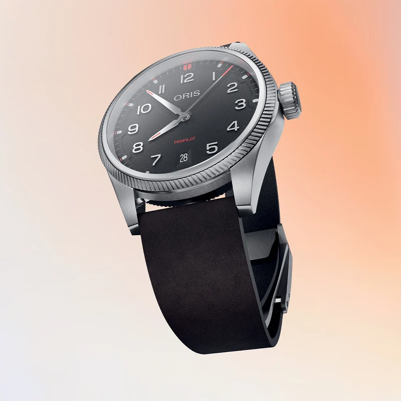 ProPilot Date 41mm - Black on Leather Strap