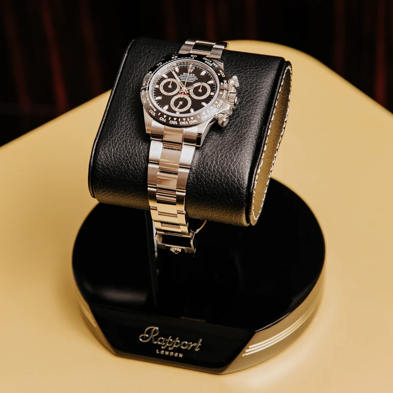 Formula Watch Stand - Black and Silver