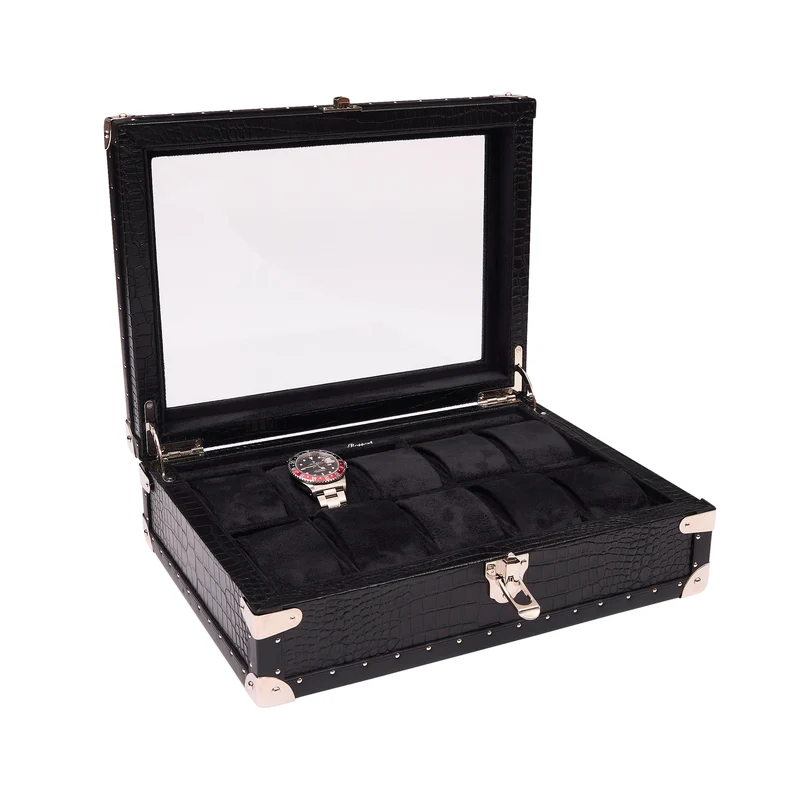 Brompton Optic Ten Watch Box - Black