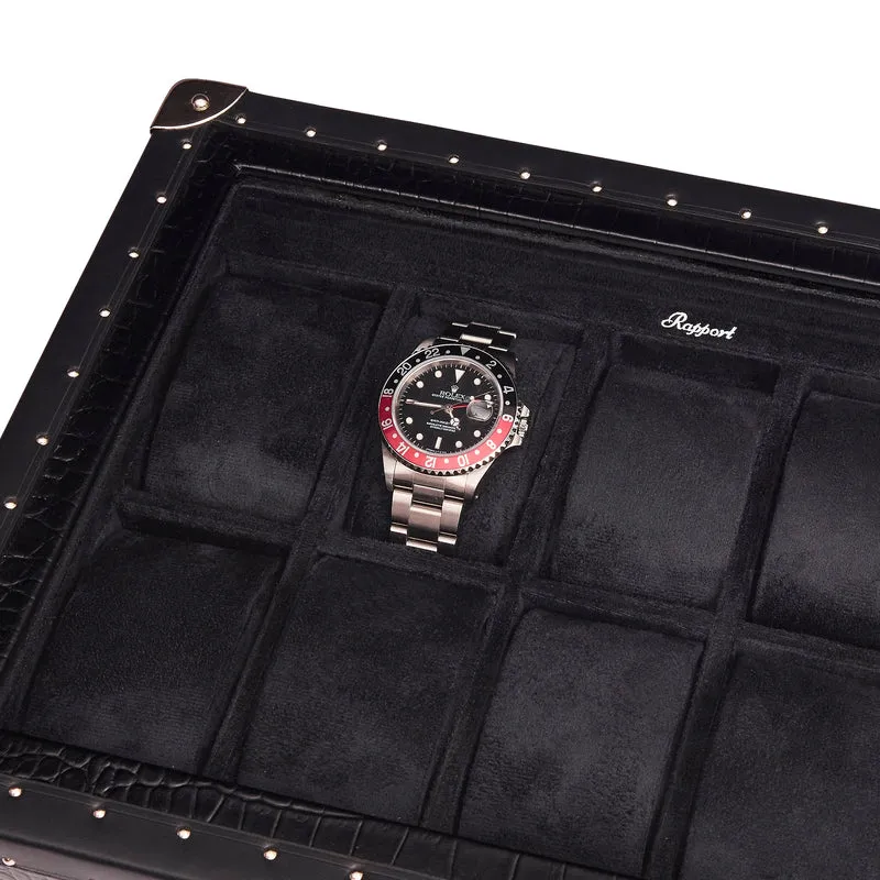 Brompton Optic Ten Watch Box - Black