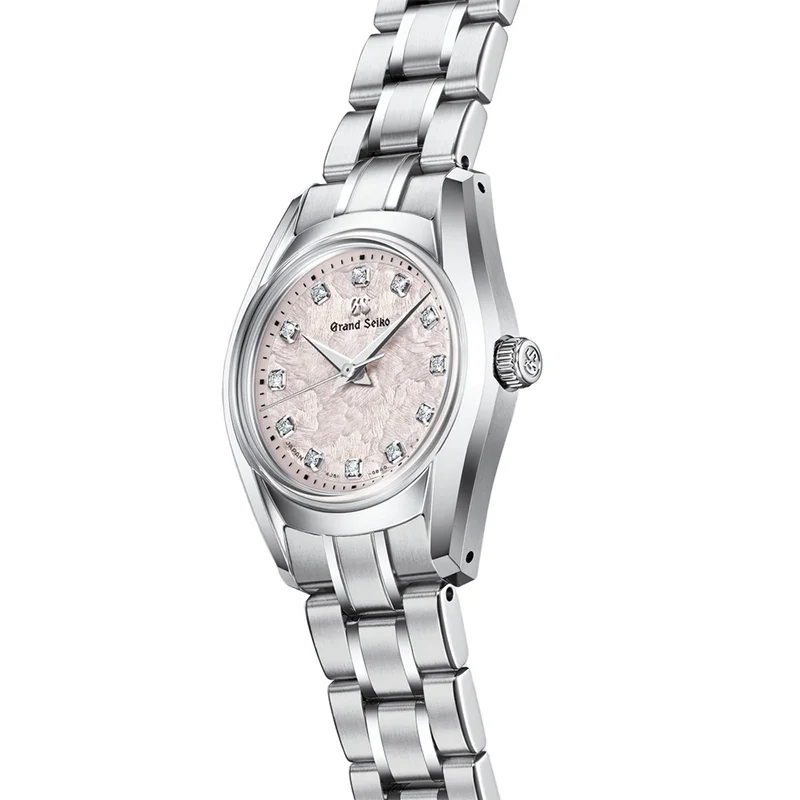 STGF387 “Hana-Ikada" Ladies Heritage with Diamonds 26mm - Pink on Bracelet