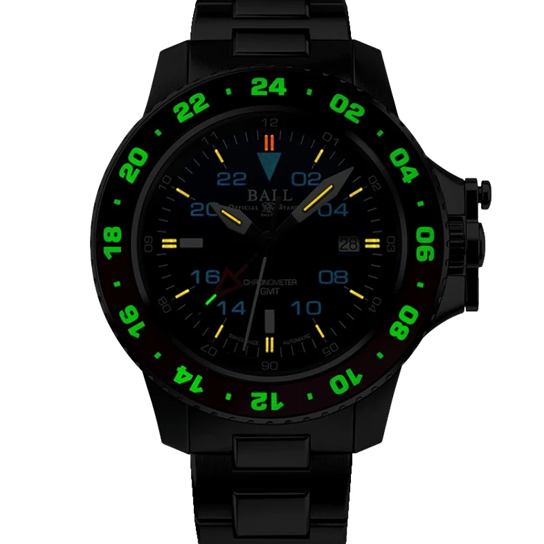 Engineer Hydrocarbon AeroGMT II 42mm - Blue on Bracelet