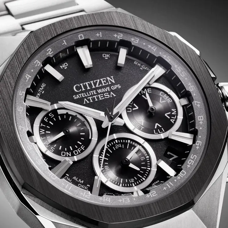 ATTESA Super Titanium™ Satellite Timekeeping 43.2mm - Grey on Bracelet