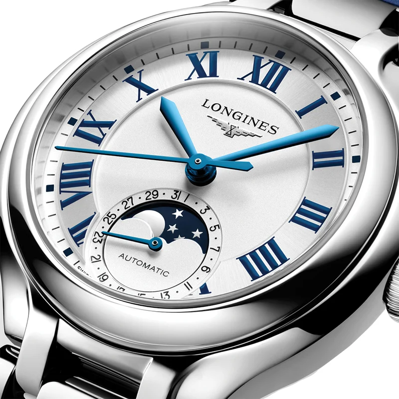PrimaLuna Moonphase 34mm - Opaline Ivory on Bracelet