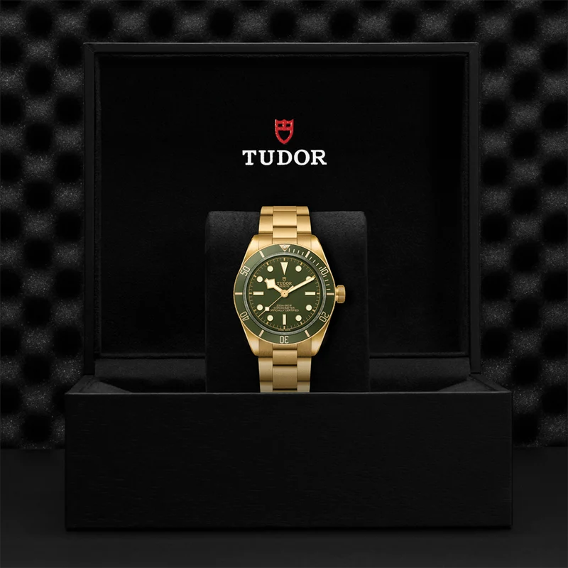 Black Bay 58 18K Yellow-Gold 39mm - Green on Bracelet