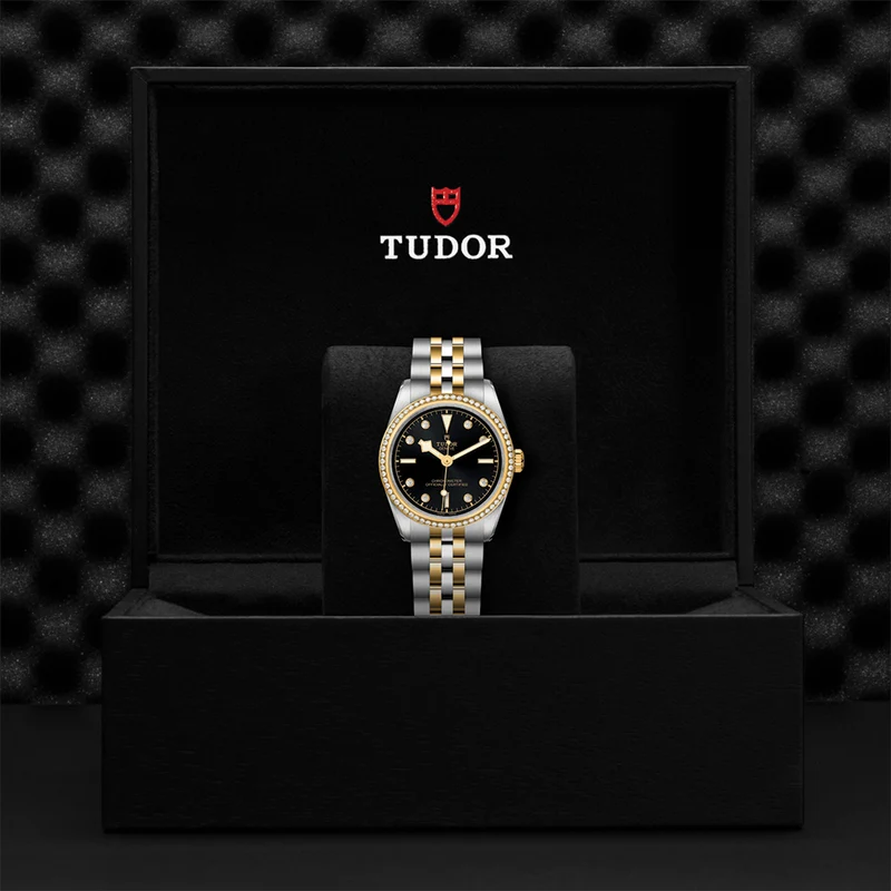 Black Bay One S&G 31mm - Black, Diamond-Set, Diamond Bezel on Bracelet