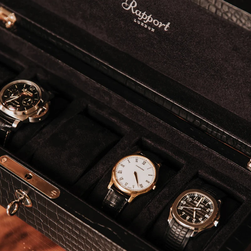 Brompton Five Watch Box - Black