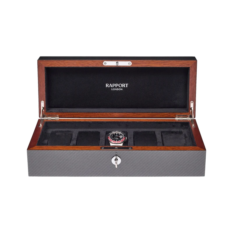 Five Watch Box - Carbon Fiber