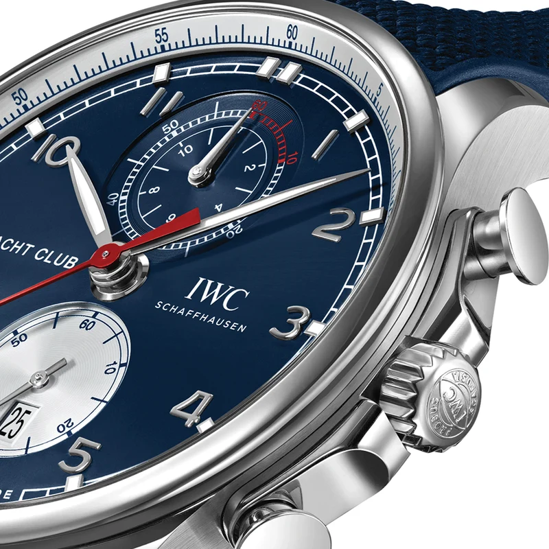 Portugieser Yacht Club Chronograph Edition “Orlebar Brown” 44.6mm - Blue on Rubber Strap