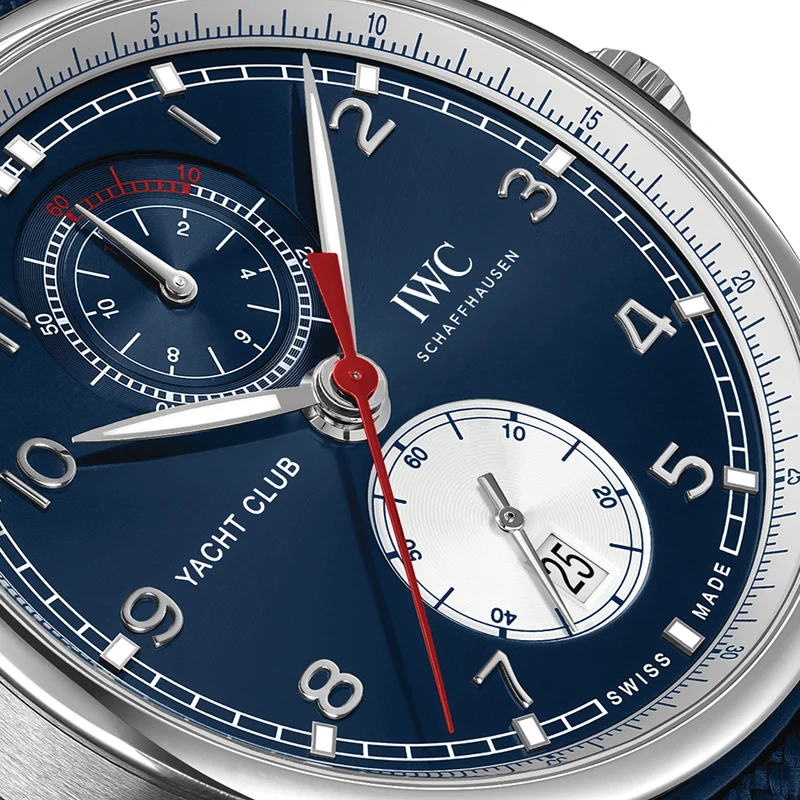Portugieser Yacht Club Chronograph Edition “Orlebar Brown” 44.6mm - Blue on Rubber Strap