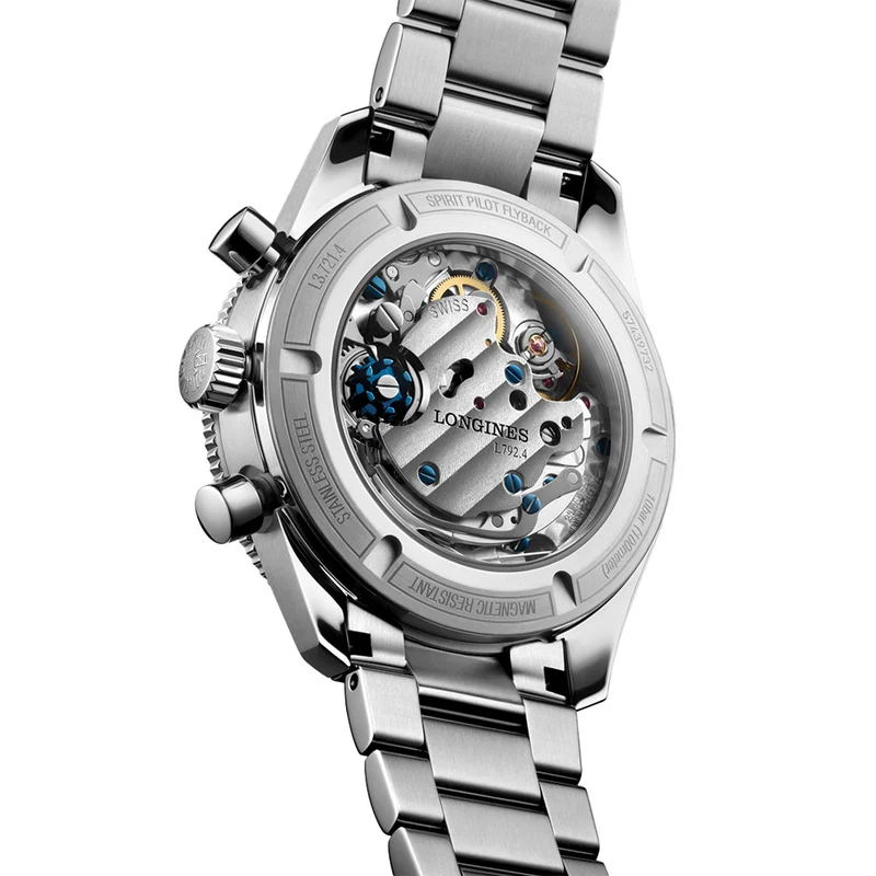 Longines Spirit Pilot Flyback 39.5mm - Black on Bracelet