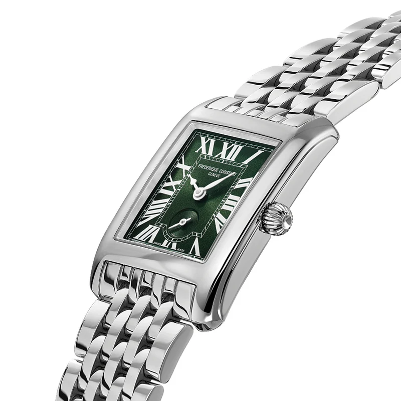 Classics Carrée Small Seconds 36mm - Green on Bracelet