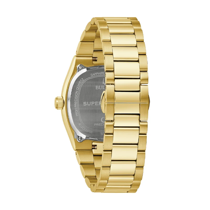 Super Seville High Precision Quartz Gold-Tone 37.5mm - Green on Bracelet