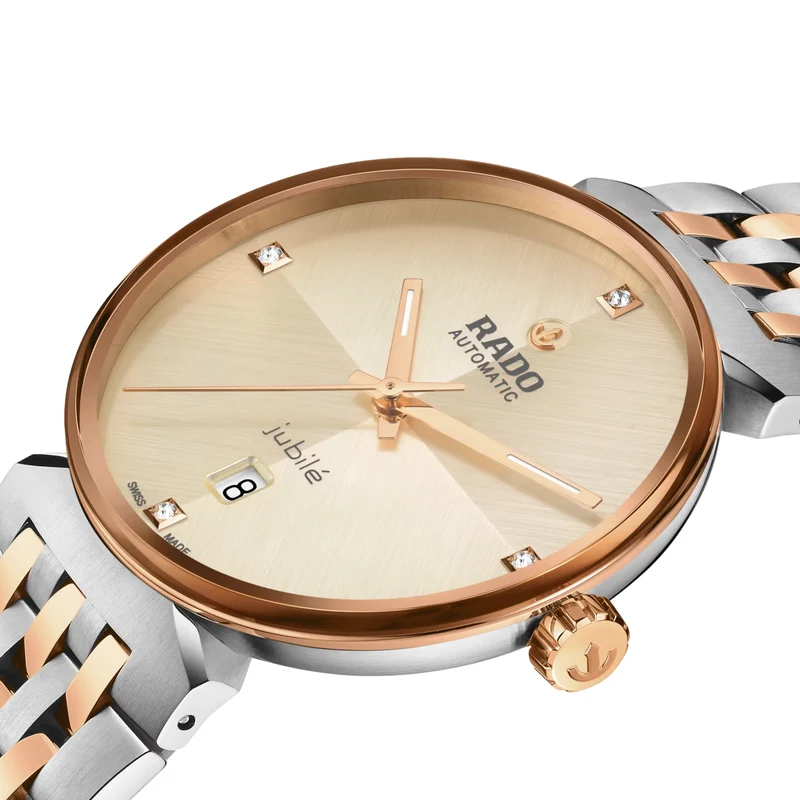 Florence Automatic Bi-Color Rose Gold and Steel 39mm - Champagne on Bracelet