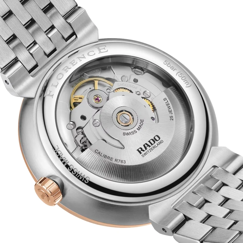 Florence Automatic Bi-Color Rose Gold and Steel 39mm - Champagne on Bracelet