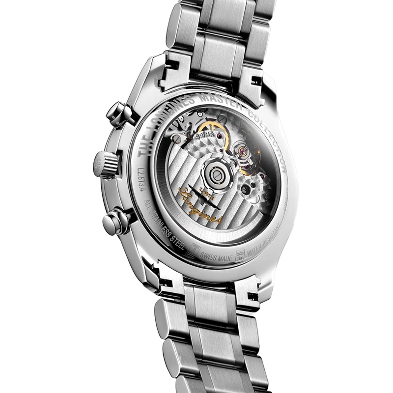 Master Collection Chrono Moonphase 40mm - Silver on Bracelet