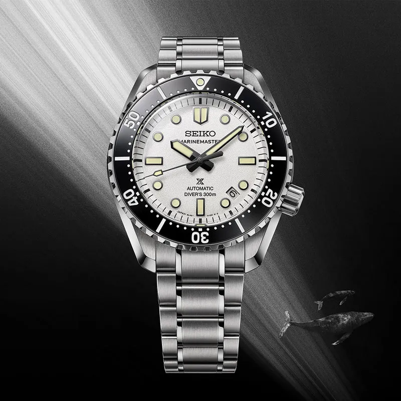 SLA077 Prospex Marinemaster 1968 Heritage Diver's Watch 42.6mm - White on Bracelet