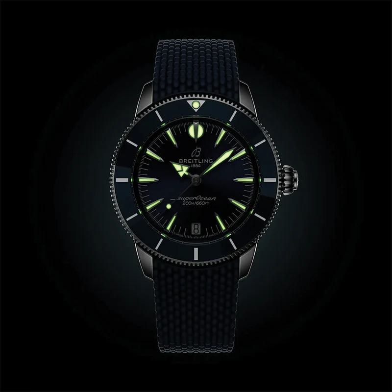 Superocean Heritage Automatic 36mm - Blue on Rubber Strap