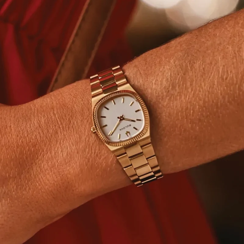Super Seville Mini Gold-Tone 25mm - Silver-White on Bracelet