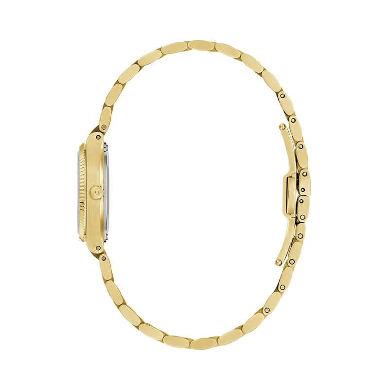 Super Seville Mini Gold-Tone 25mm - Silver-White on Bracelet