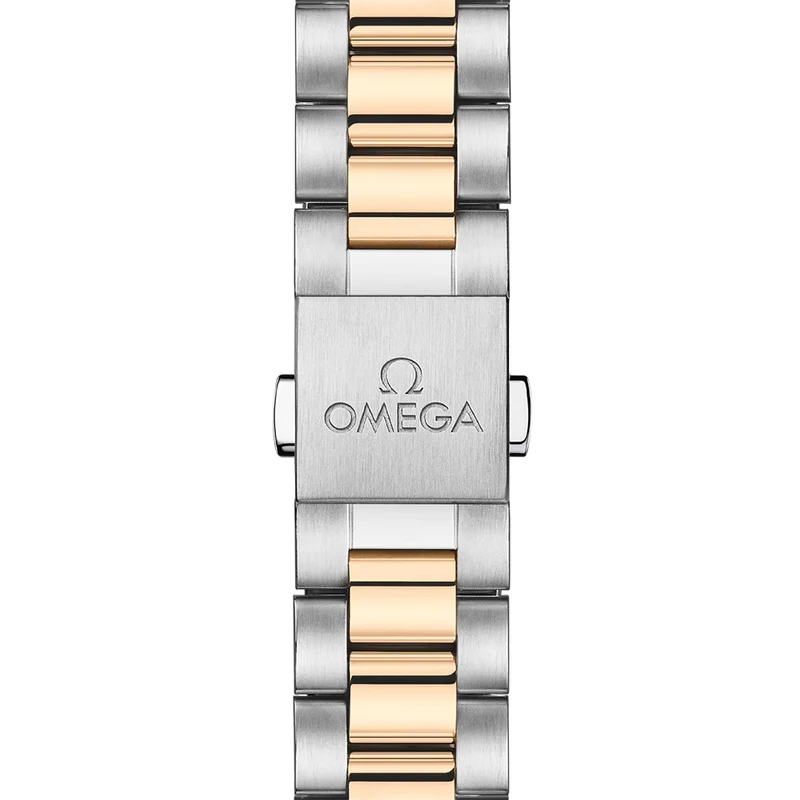 Seamaster Aqua Terra 150M Two-Tone 30mm - White, Mother-of-Pearl w/ Diamonds on Bracelet