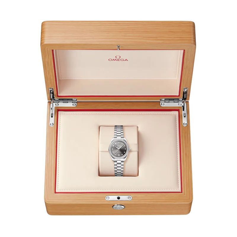 Seamaster Aqua Terra 150M Diamonds 30mm - Grey on Bracelet