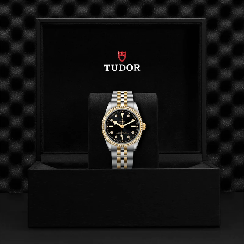 Black Bay One S&G 36mm - Black, Diamond-Set and Diamond Bezel on Bracelet