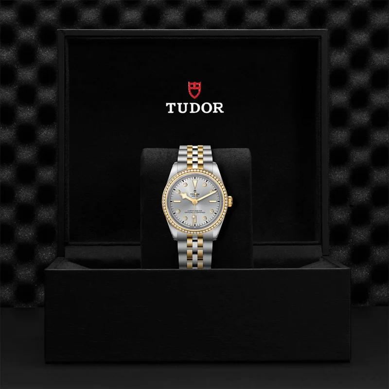 Black Bay One S&G 36mm - Silver, Diamond-Set and Diamond Bezel on Bracelet