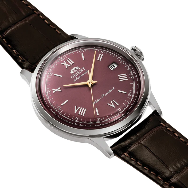 Bambino Version 2 40.5mm - Red on Leather Strap