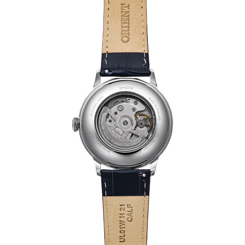 Bambino Version 2 40.5mm - Blue on Leather Strap