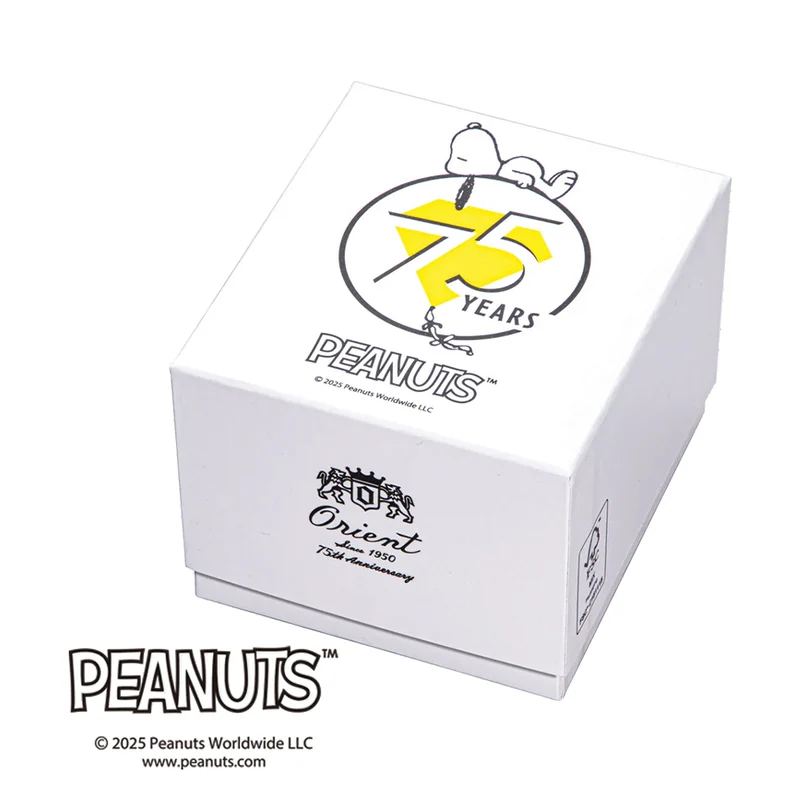Orient Peanuts 75th Anniversary Limited Edition Bambino 38mm - White on Leather Strap