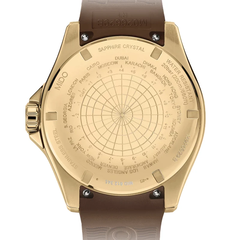 Ocean Star GMT Yellow-Gold PVD 44mm - Black on Rubber Strap