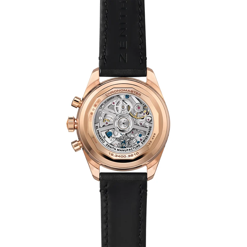 Chronomaster Original Triple Calendar Rose Gold 38mm - Black on Leather Strap
